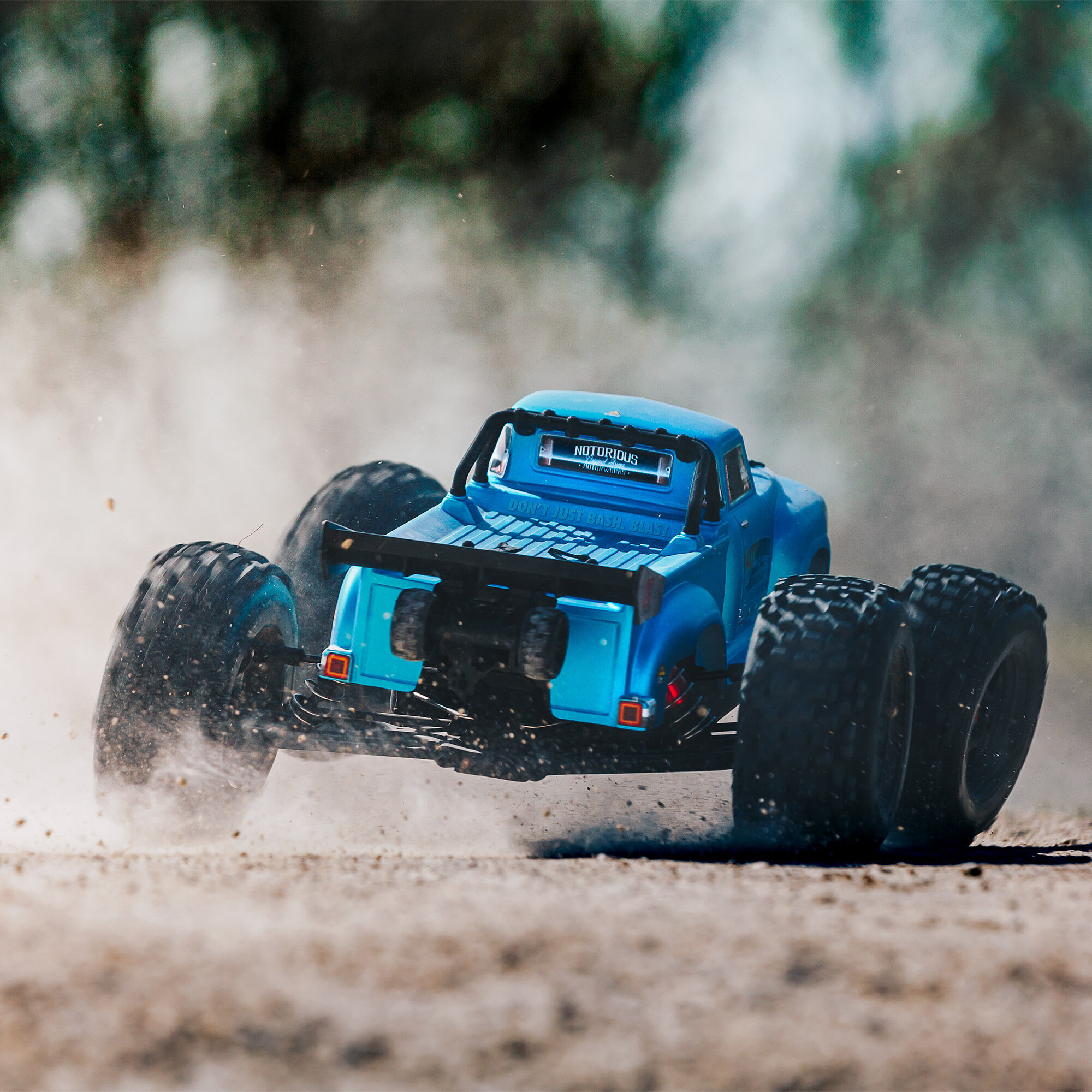 1/8 NOTORIOUS 6S 4X4 RTR Brushless Stunt Truck, Blue | ARRMA