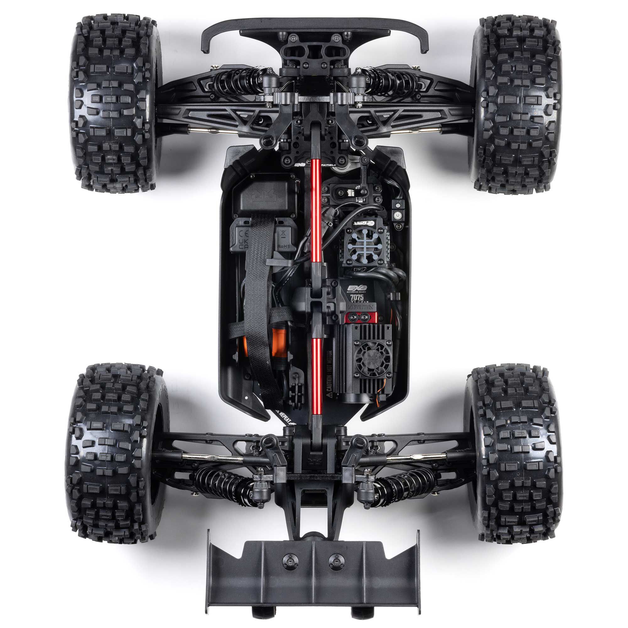 1/8 NOTORIOUS 6S 4X4 RTR Brushless Stunt Truck, Black | ARRMA