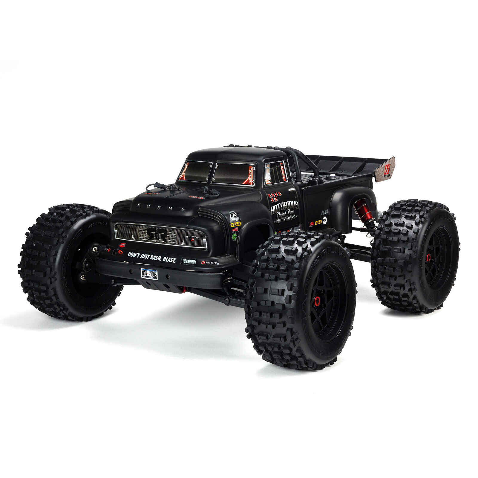 1 8 Notorious 6s V5 4wd Blx Stunt Truck With Spektrum Firma Rtr Black Arrma