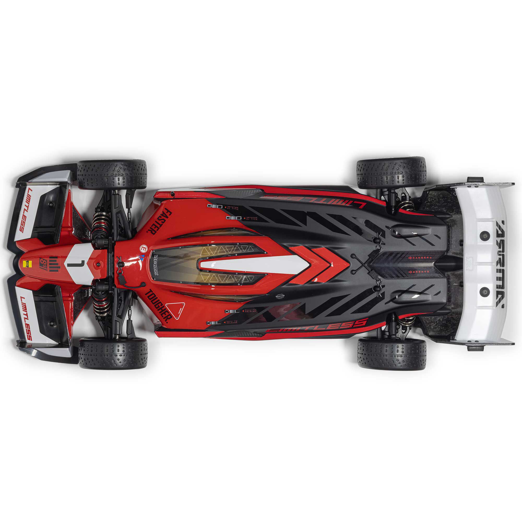 ARRMA 1/7 LIMITLESS 120 8S AVC 4X4 RTR Speed Machine Combo, Red