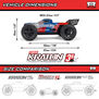 1/16 MINI KRATON 3S DSC 4X4 RTR Brushless Speed Truck, Black/Red