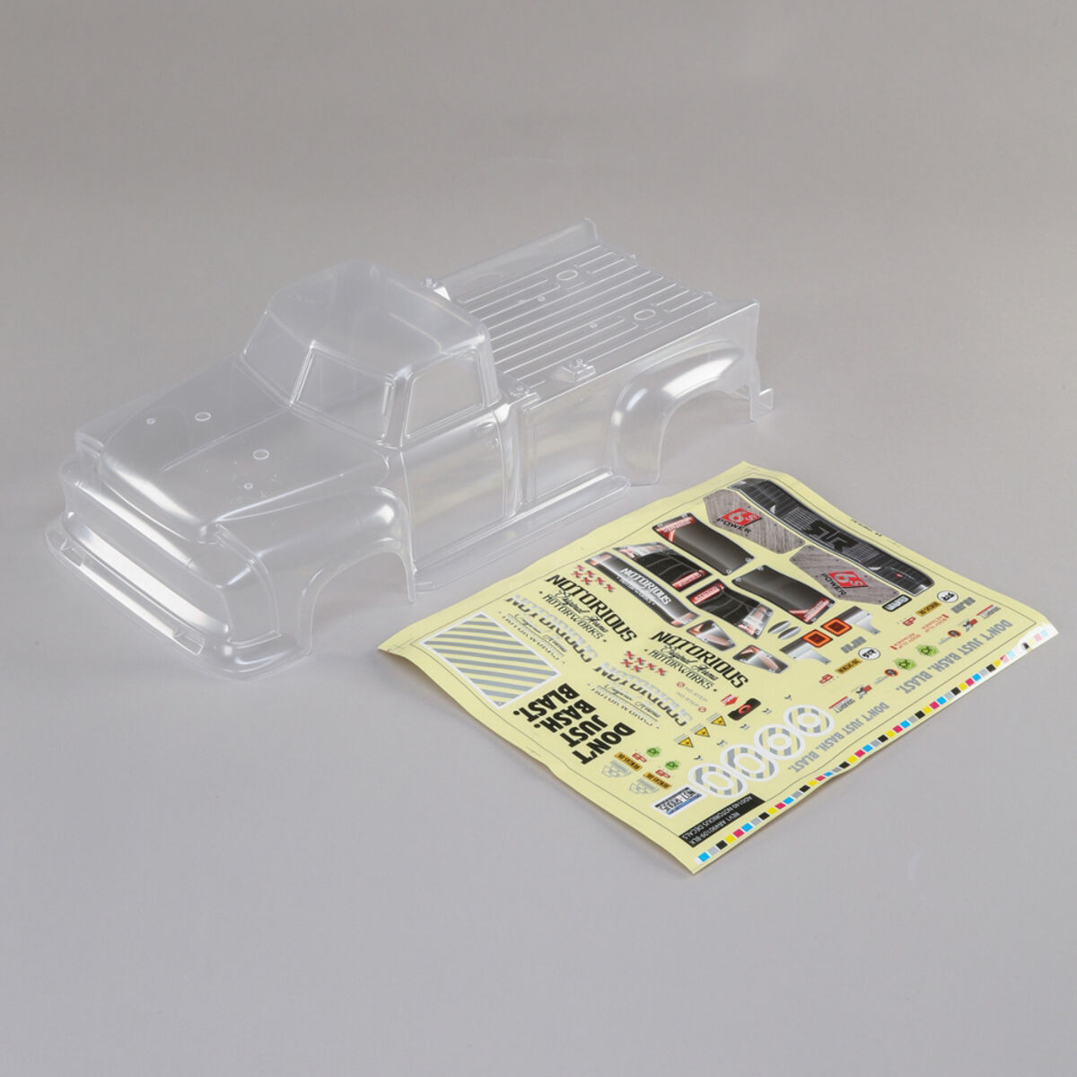 1/8 Clear Body: NOTORIOUS 6S BLX | ARRMA