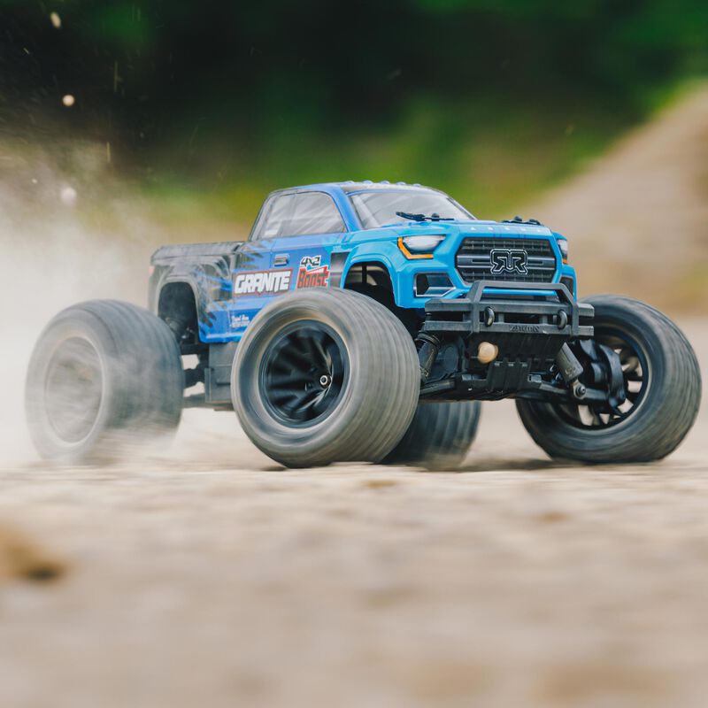 1/10 GRANITE BOOST 2WD RTR Brushed Monster Truck, Blue/Black