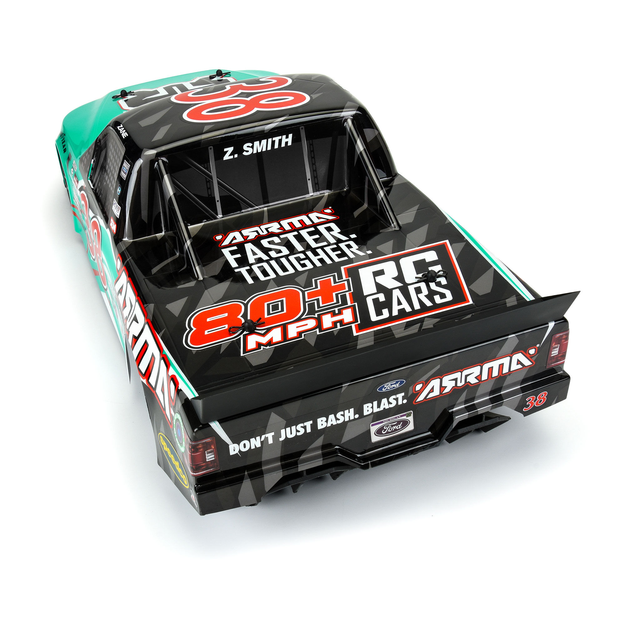 1/7 2023 NASCAR Ford F-150 No.38 Truck LE Body (Teal