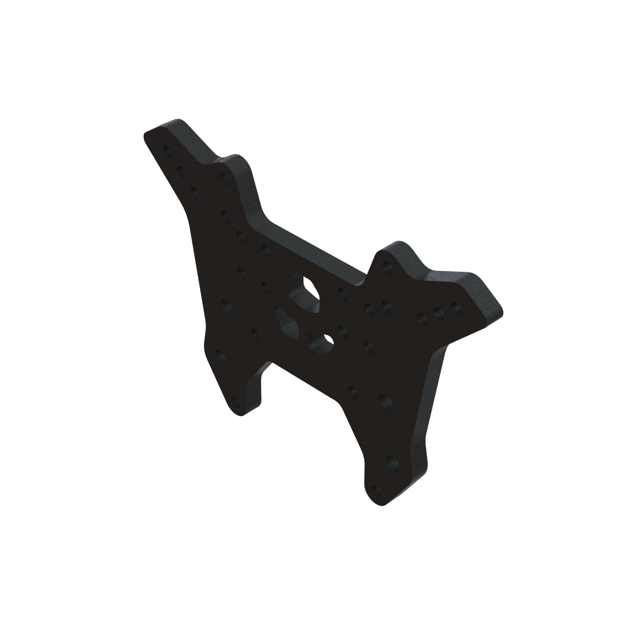 Front Shock Tower, Aluminum, Black | ARRMA