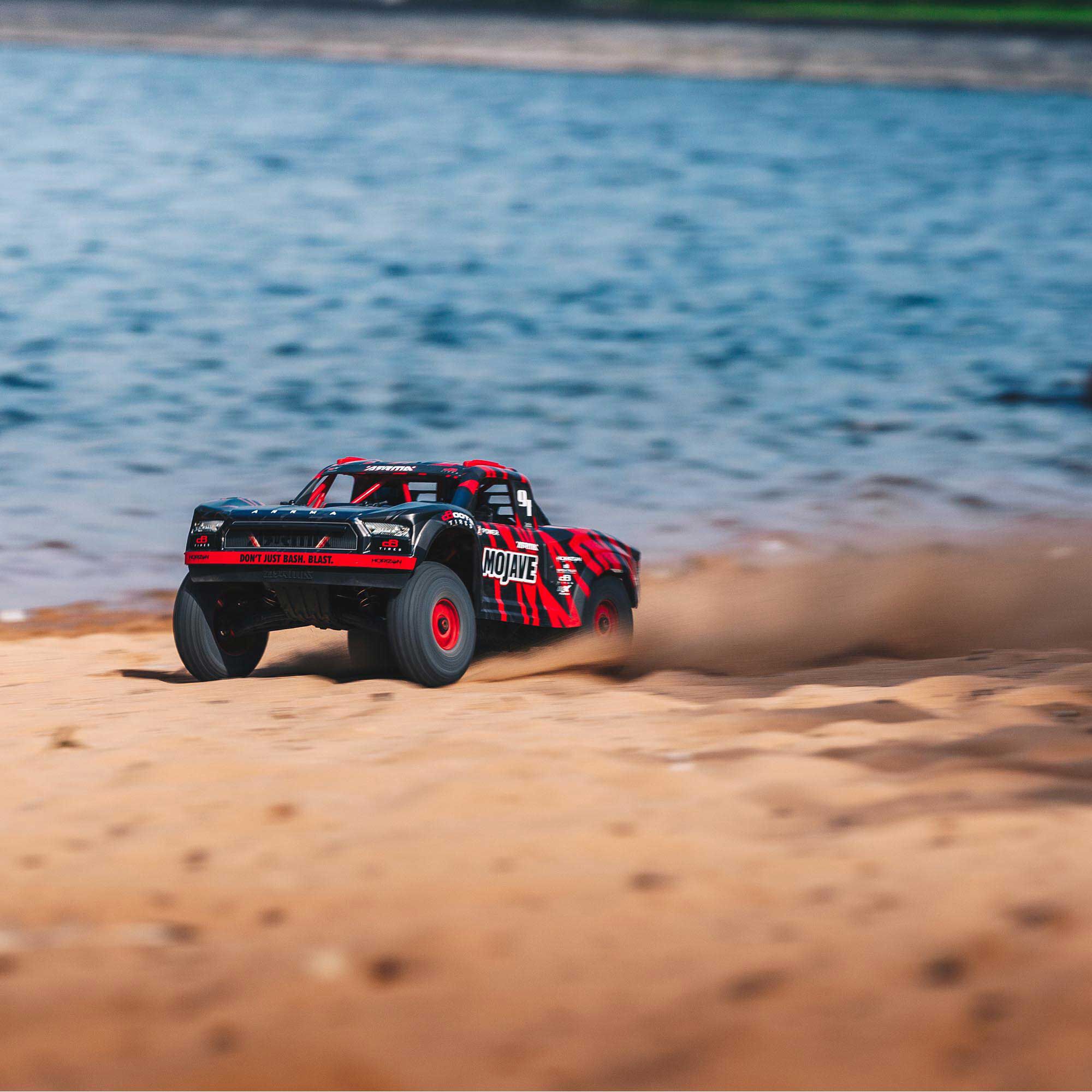 1/7 MOJAVE 6S 4X4 RTR Brushless Desert Truck, Red/Black | ARRMA