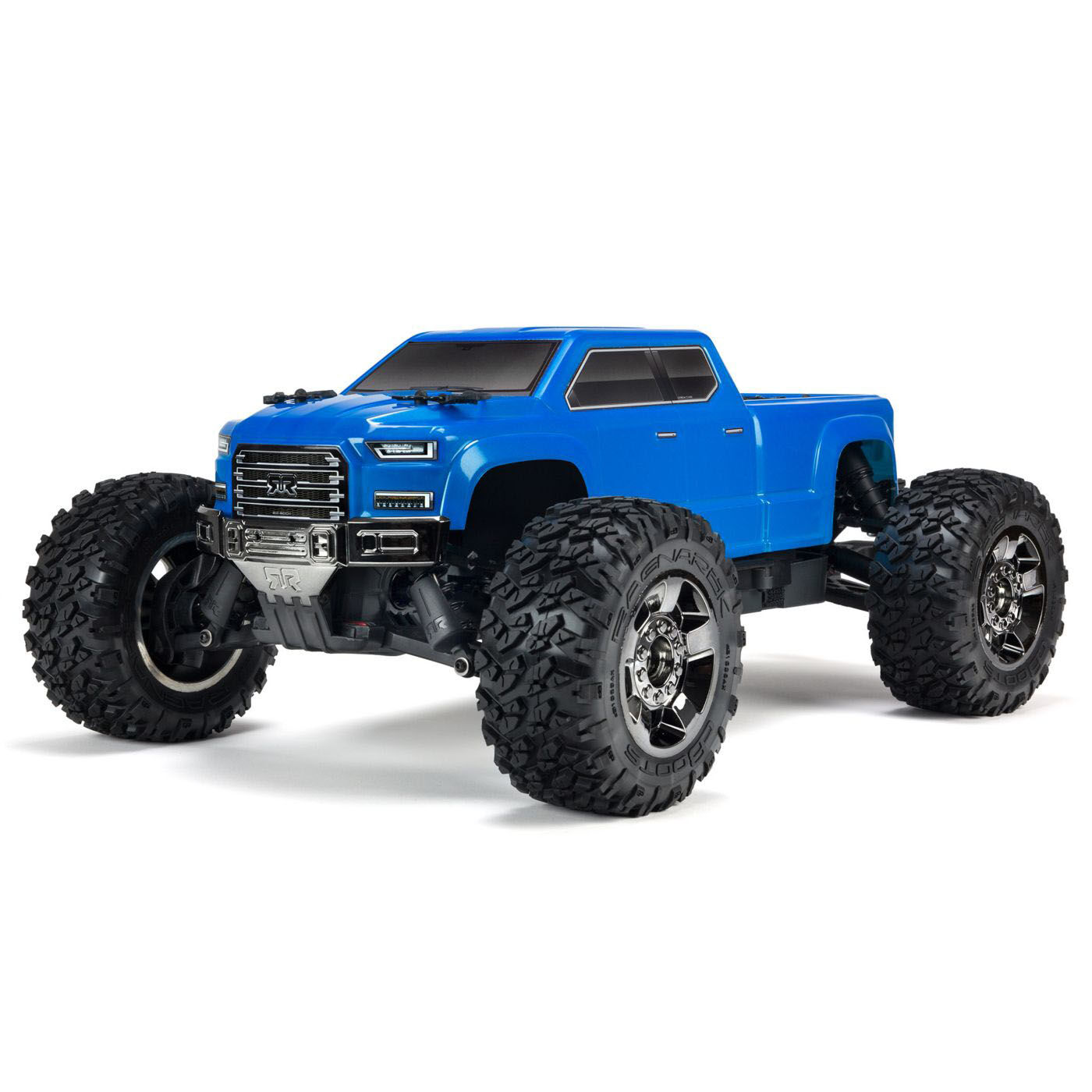 ARRMA 1/10 Painted and Trimmed Body with Decals Blue Big Rock Crew CAB 4X4 ARA402283 