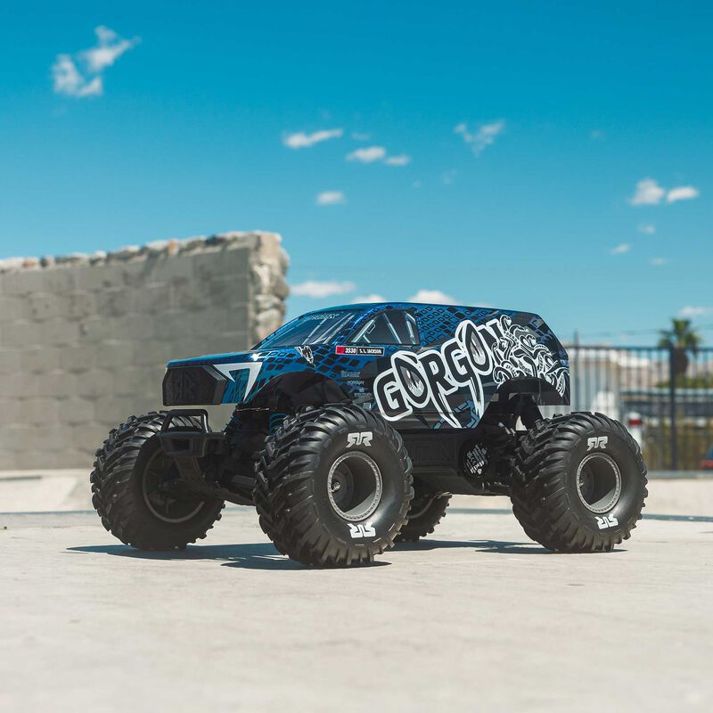 1/10 GORGON 223S 2WD RTR Brushless Monster Truck, Blue/Black