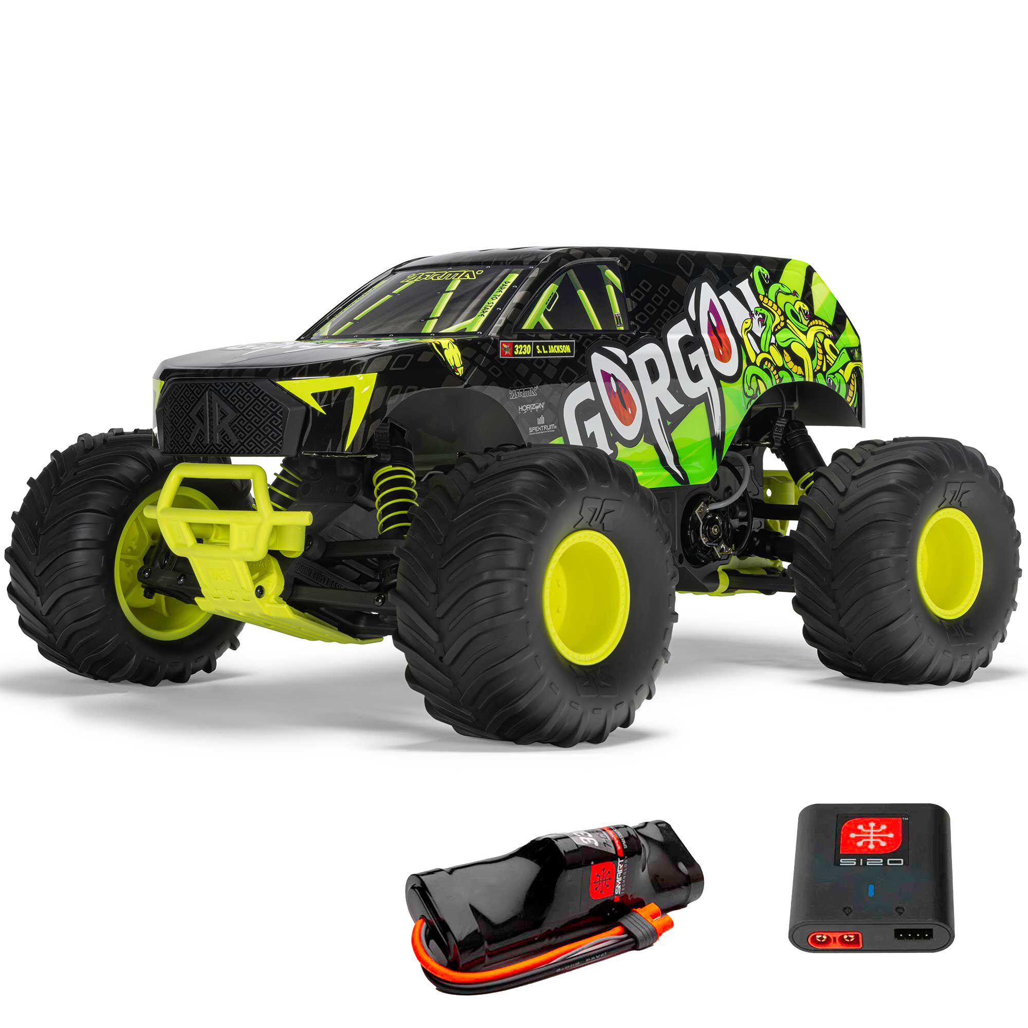 ホビーラジコン ARRMA gorgon Ready To Run 1/10 GORGON 2WD RTR Brushed Monster Truck (Battery & Charger