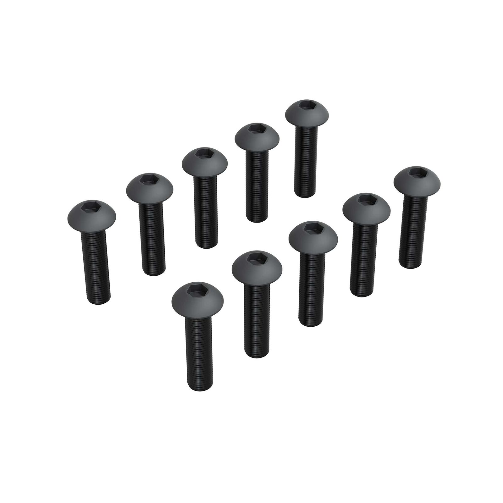 M2.5x12mm Button Head Screw With M3 Head (10)