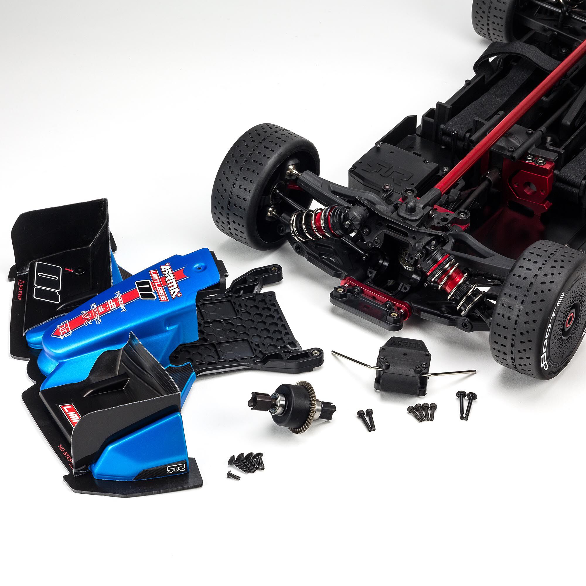 Metall Front Unterarm Für ARRMA 1/7 LIMITLESS INFRACTION 6S/1/8TYPHON 6S RC Car 