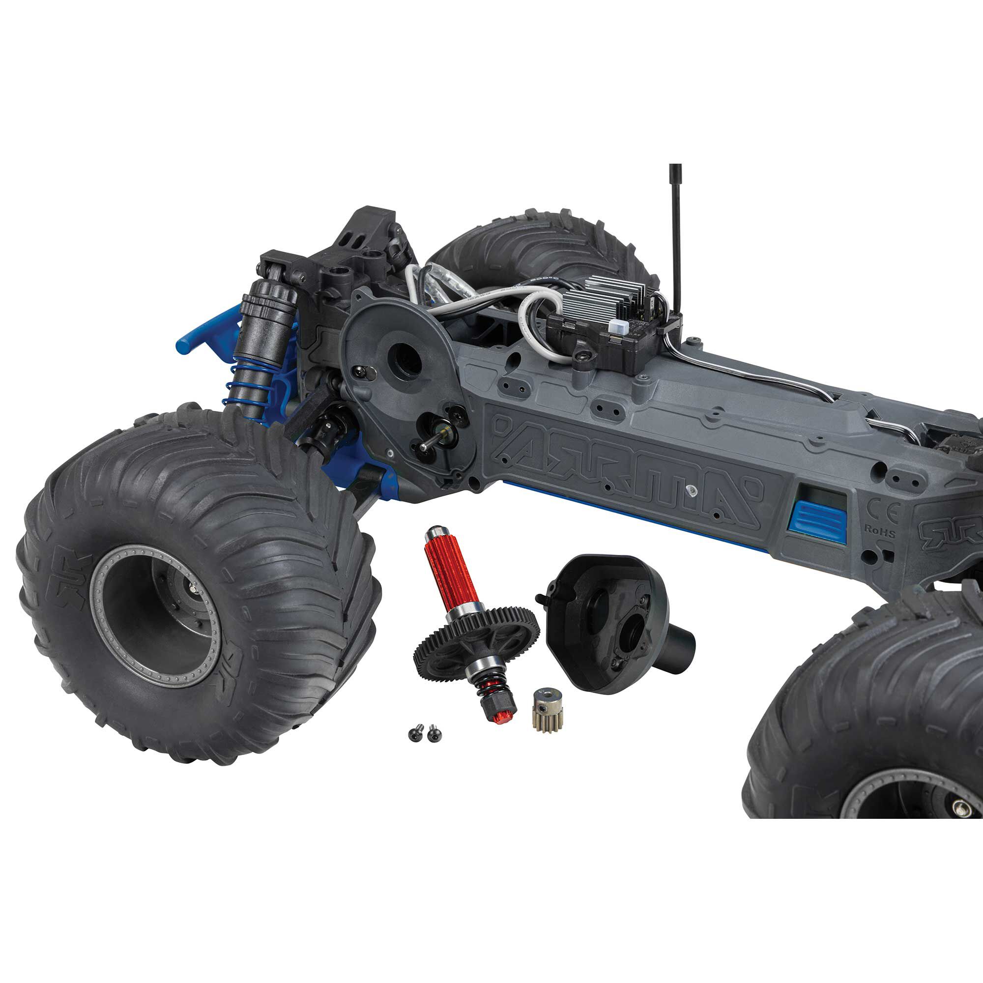 1/10 GORGON 2WD RTR Brushed Monster Truck, Blue | ARRMA