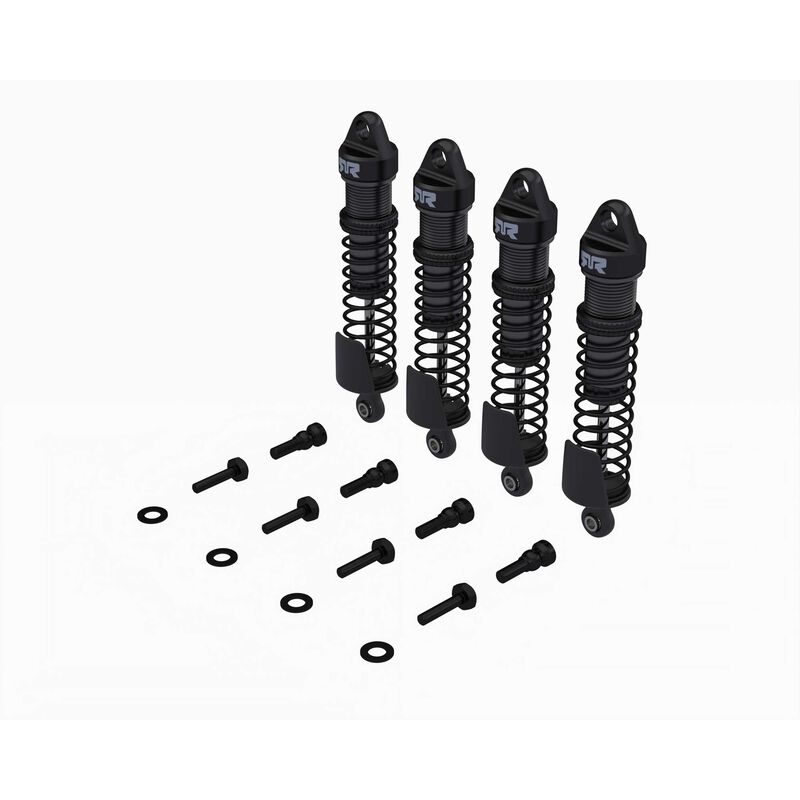 Aluminum Shock Set, 71mm Length, 500 cSt Oil (4pcs): GROM