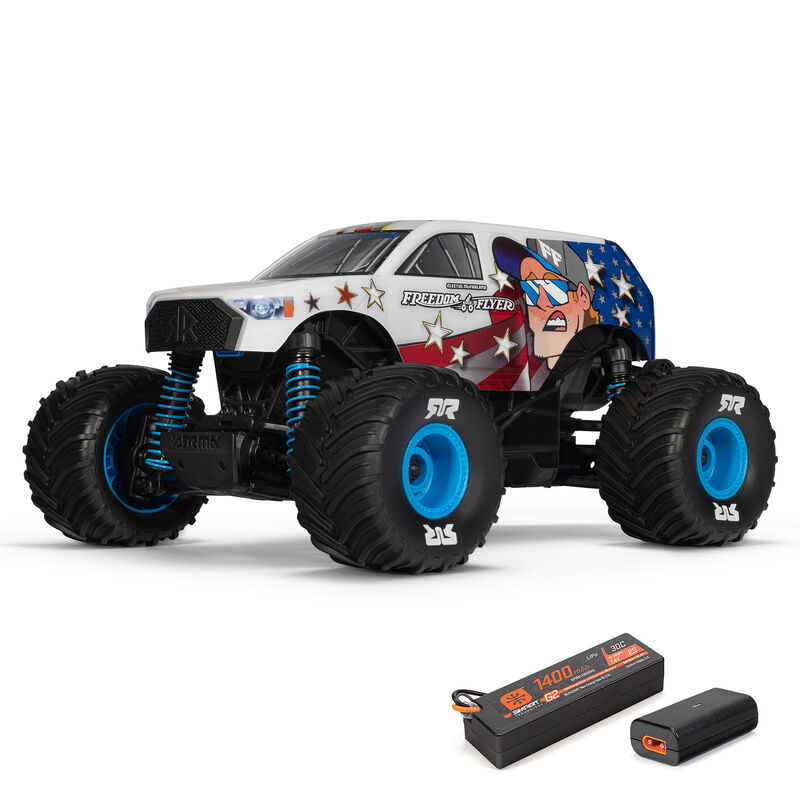 ARRMA 1/16 ������ �ö��̾� �׷� 4X4 RTR �귯�õ� ���� ���� Ʈ�� (���͸� �� ������ ����), ȭ��Ʈ
