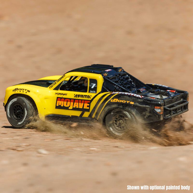1/16 MOJAVE GROM 4X4 RTA KIT Brushed Desert Truck (Battery & Charger Included), Clear/Black