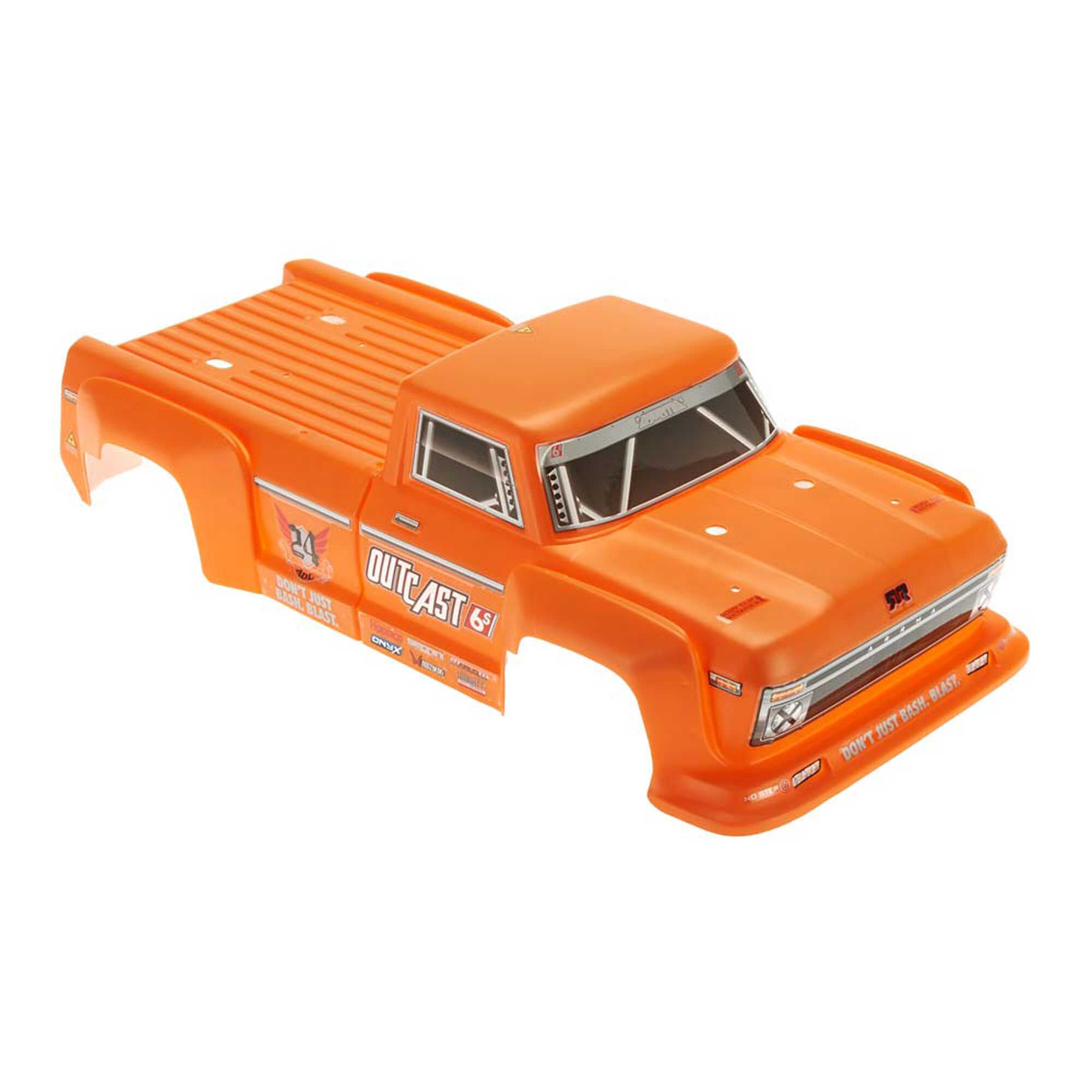 1/8 Painted Body, Orange: Outcast 6S | ARRMA 1/8 Painted Body, Orange: Outcast 6S | ARRMA