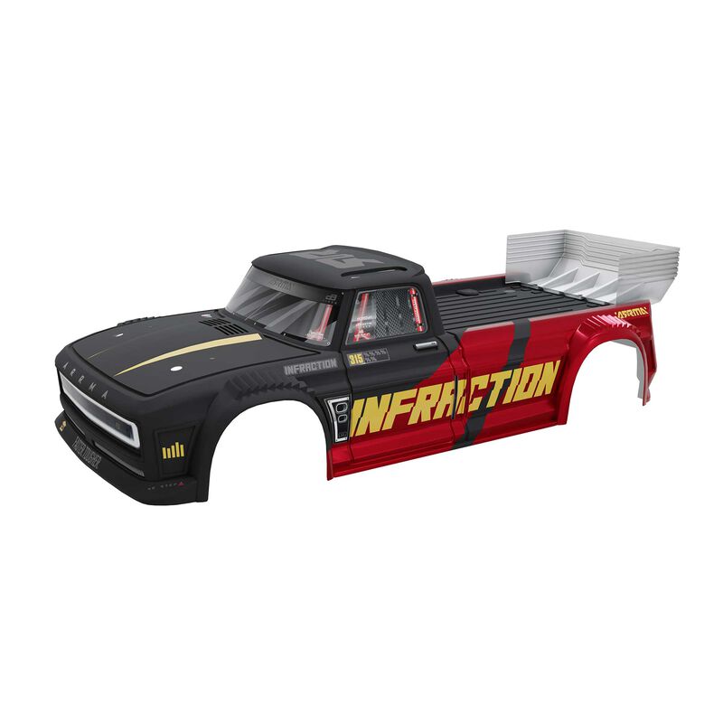INFRACTION 4X4 All-Road 3S BLX Painted Decaled Trimmed Body, Black/Red
