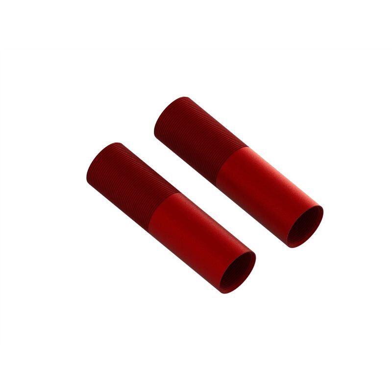 Aluminum Shock Body, 24x83mm (Red) (2)