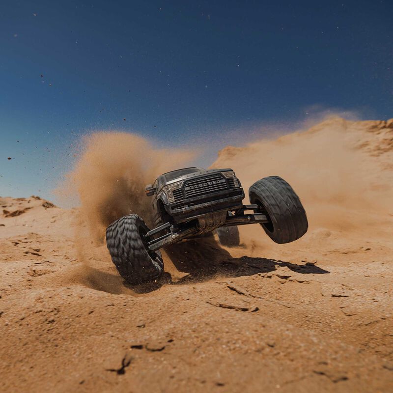 1/7 BIG ROCK 6S 4X4 RTR Brushless Monster Truck, Gun Metal | ARRMA