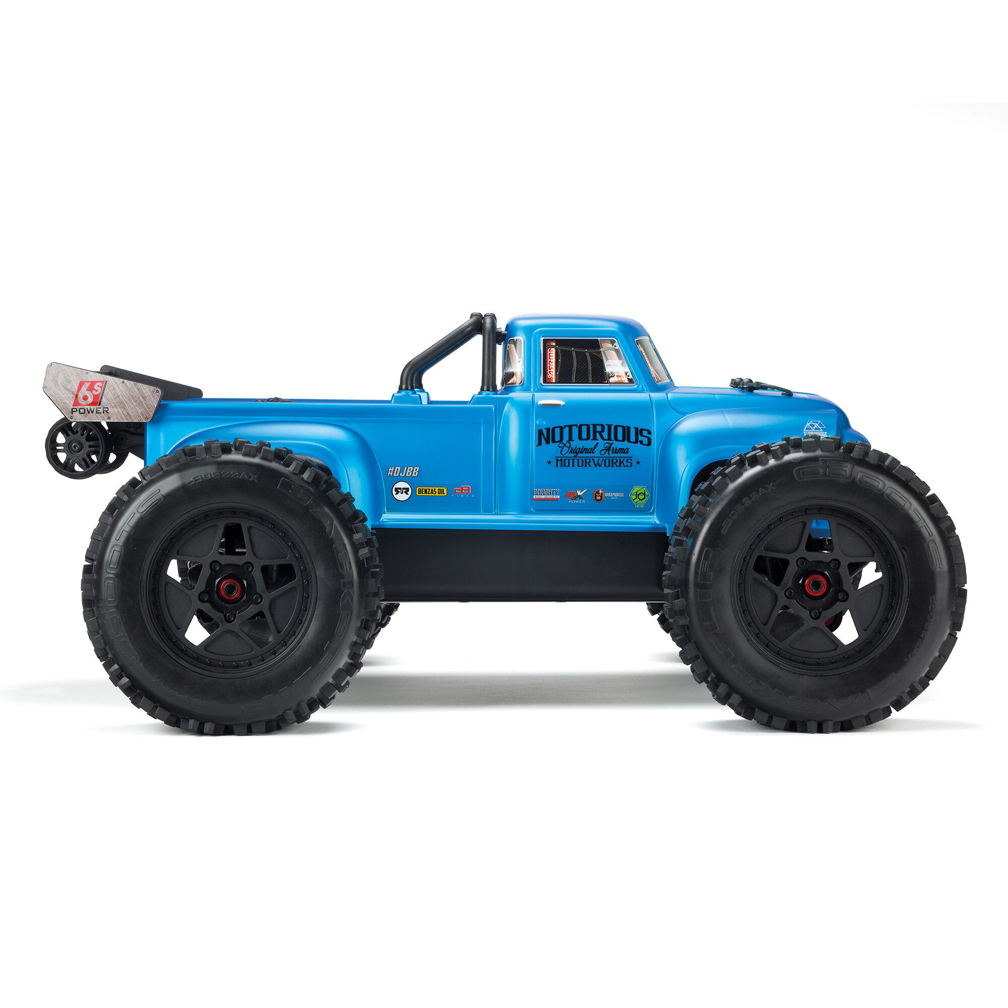 【国内配送】 1/8 NOTORIOUS 6S 4X4 RTR Brushless Stunt Truck, Blue | ARRMA ホビーラジコン