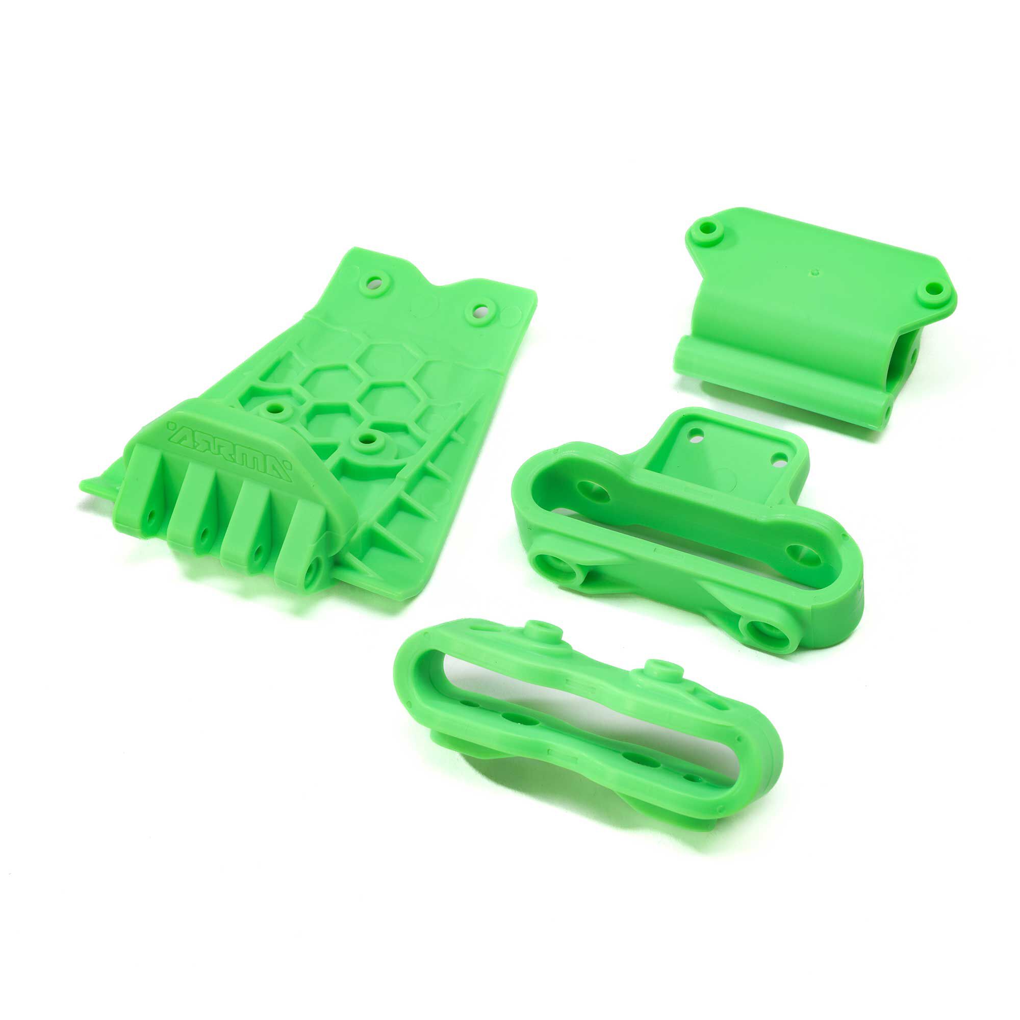 Lower Skid And Bumper Mount Set, Green | ARRMA