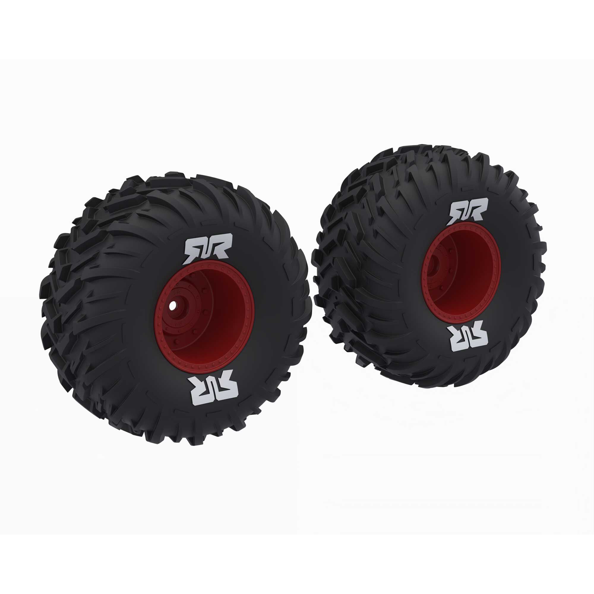 dBoots Cut Chevron MT Tire Set Glued, Red | ARRMA