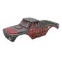 QUAKE Painted Decaled Trimmed Body Set, Red