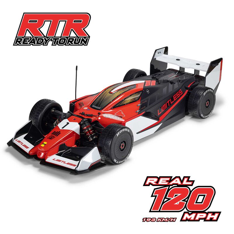 1/7 LIMITLESS 8S AVC 4X4 RTR Brushless Street Speed, Red/Black