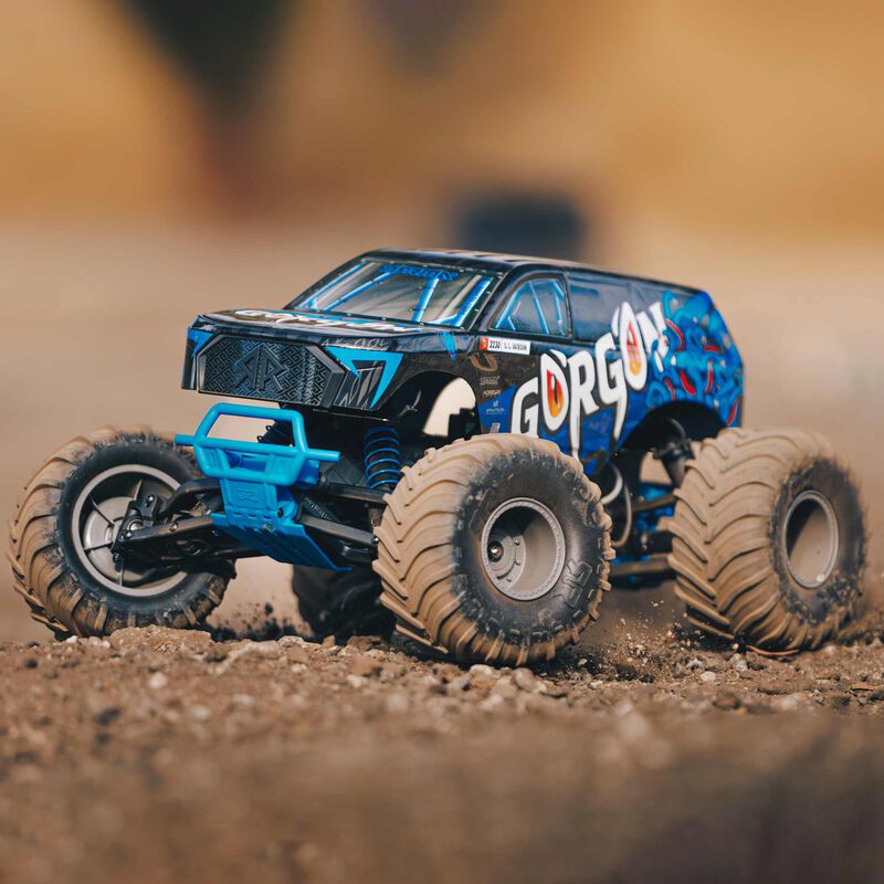 1/10 GORGON 2WD RTR Brushed Monster Truck, Blue ARRMA