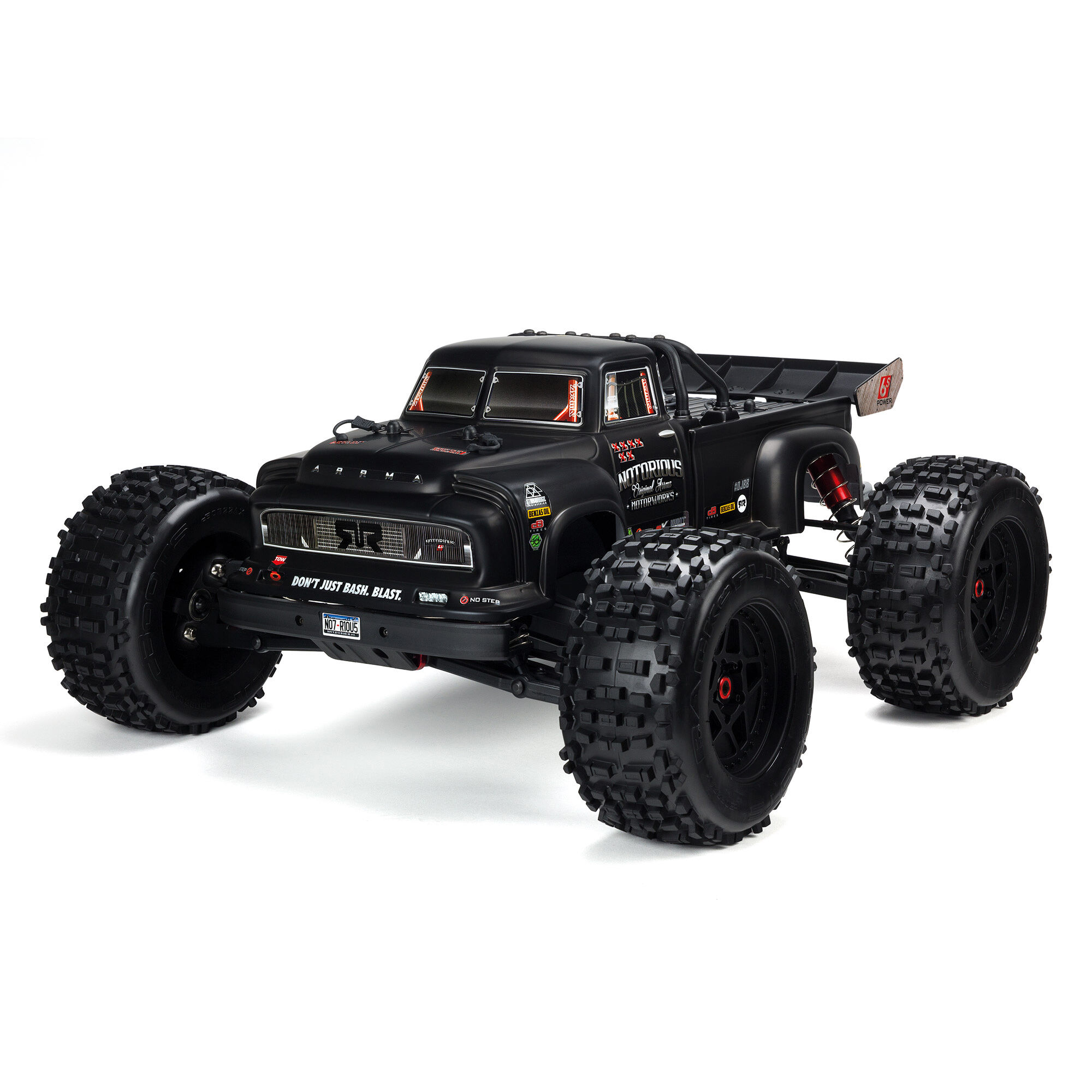 ARRMA NOTORIOUS 6S RTR ホビーラジコン ARRMA 1/8 NOTORIOUS 6S 4X4 RTR Brushless Stunt Truck, Black | ARRMA