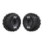 dBoots Cut Chevron MT Tire Set Glued, Gun metal