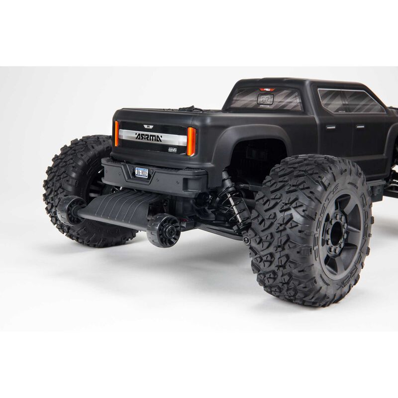 ARRMA 1/10 Big Rock 4X4 V3 3S BLX Brushless Monster RC Truck RTR  (Transmitter and Receiver Included, Batteries and Charger Required), Black,  ARA4312V3