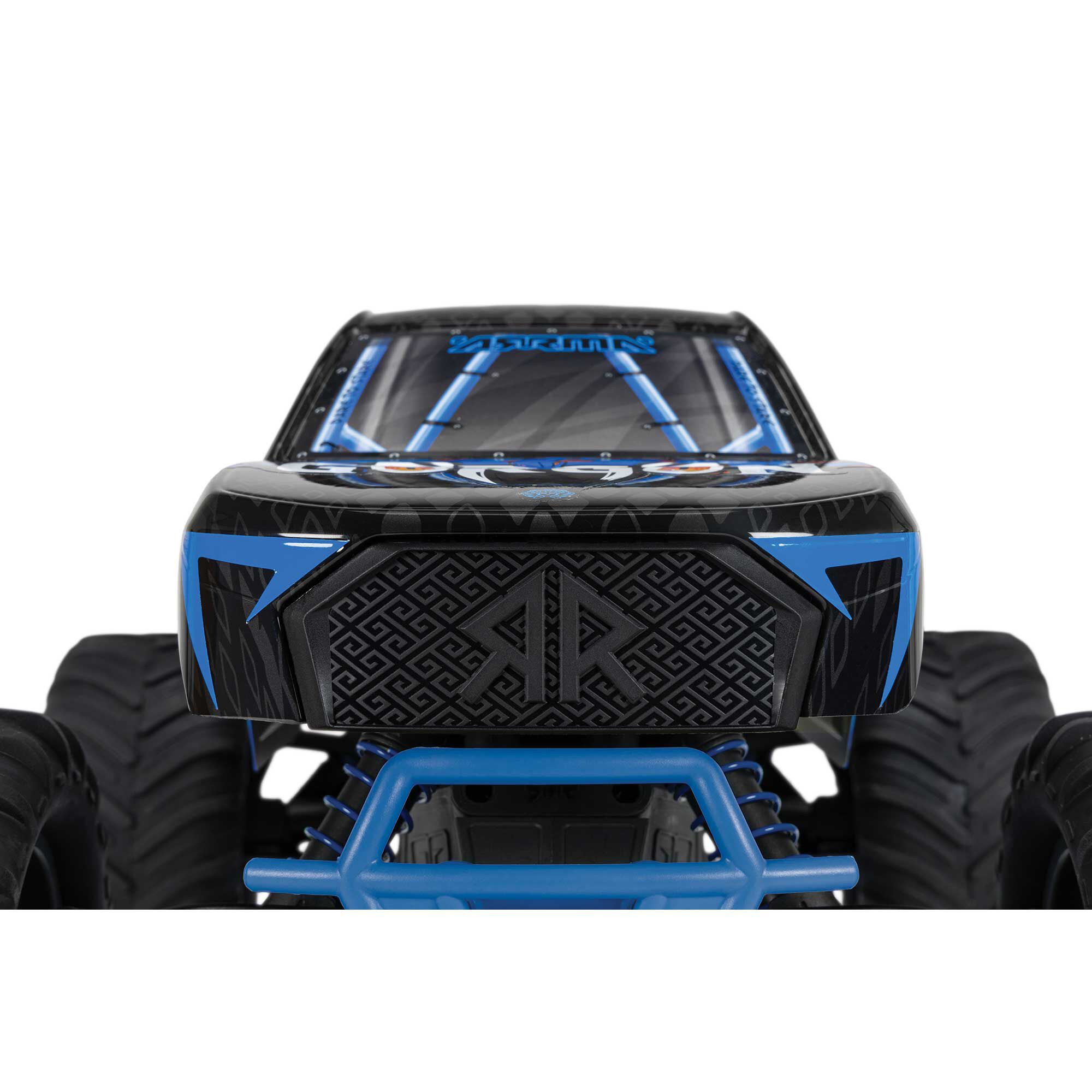 ARRMA GORGON 1/10ラジコン ブラック/ブルー RTRセット ARRMA 1/10 GORGON 2WD RTR Brushed Monster Truck, Blue