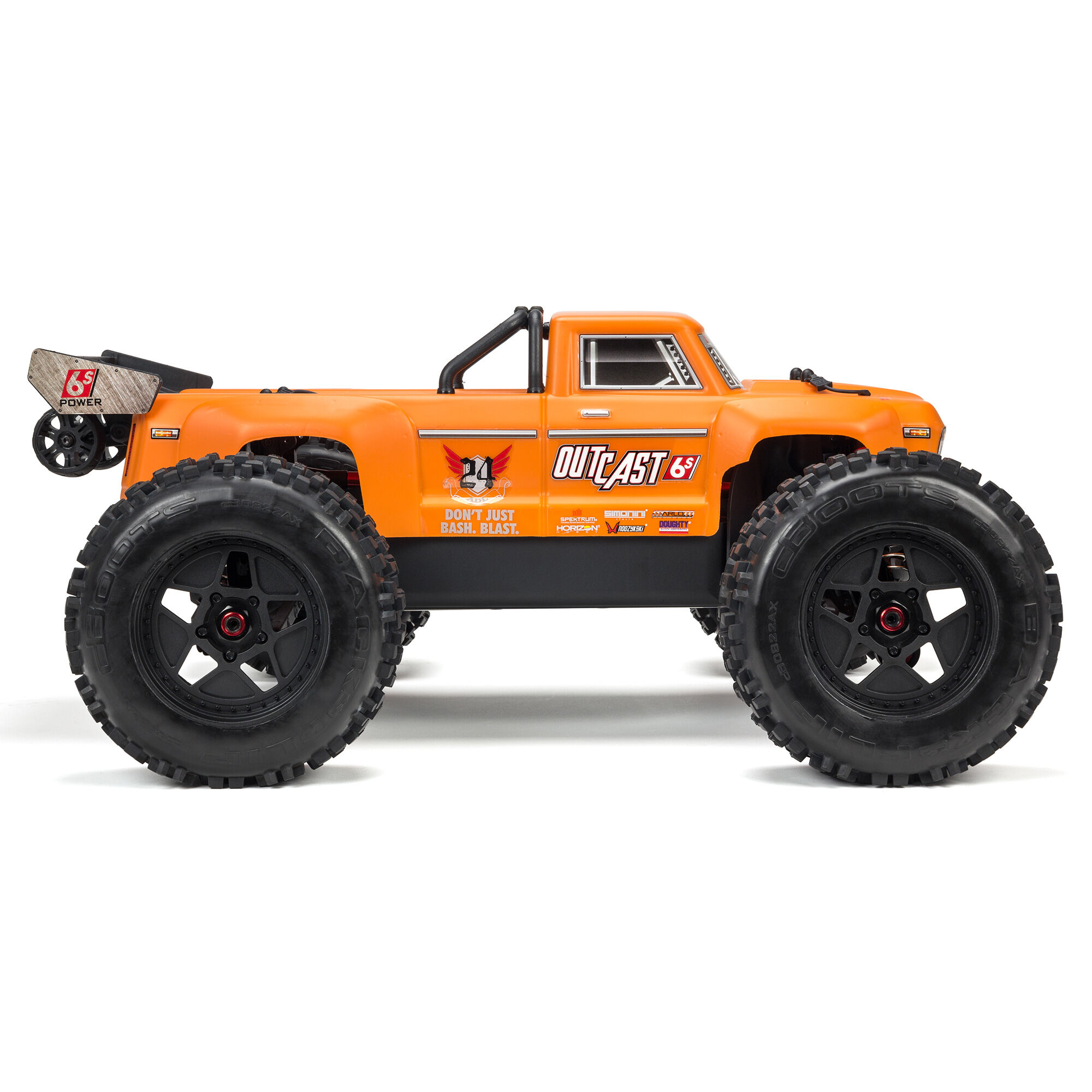 1/8 OUTCAST 6S 4X4 RTR Brushless Stunt Truck, Orange | ARRMA