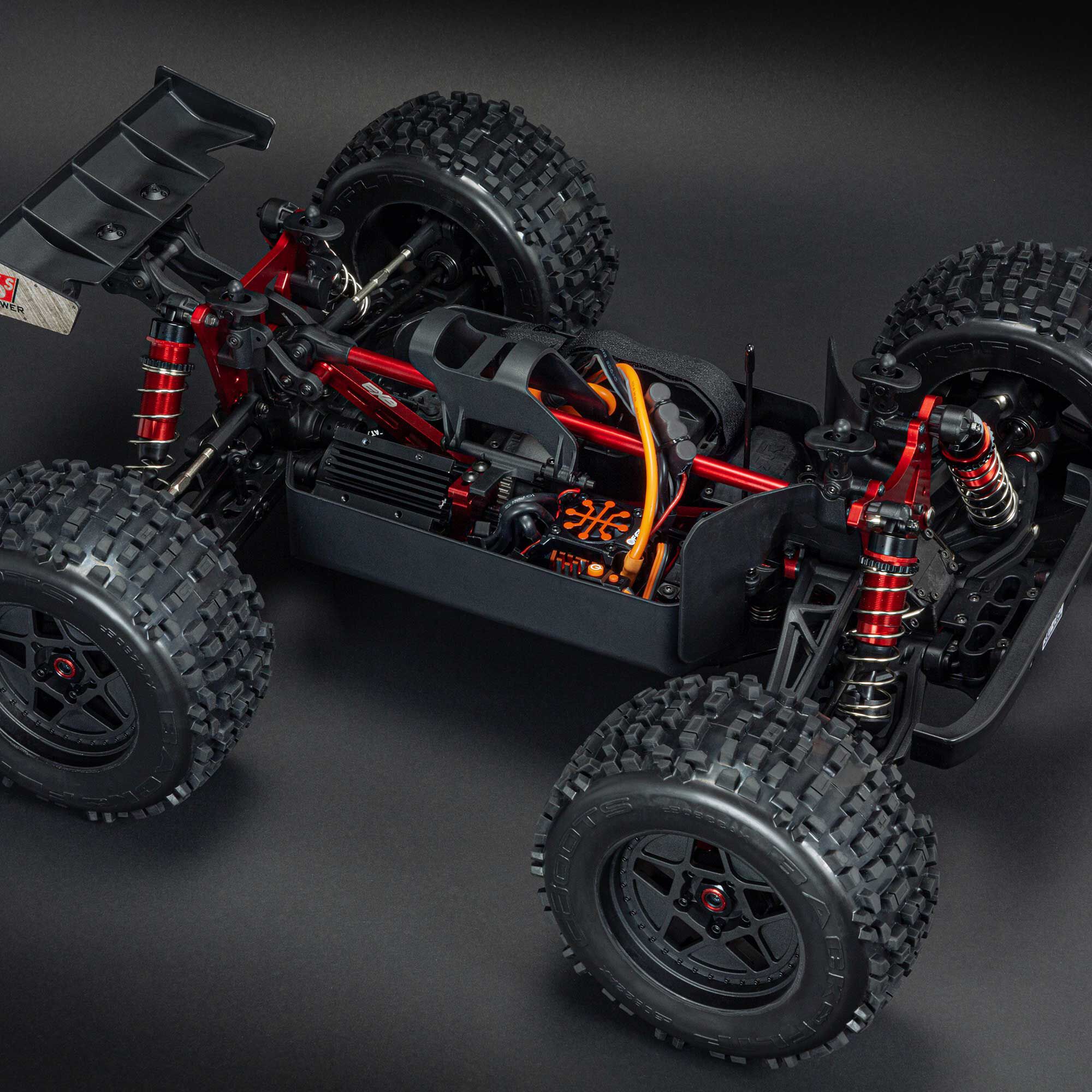 1/8 OUTCAST 6S EXB AVC 4X4 RTR Brushless Stunt Truck, Black