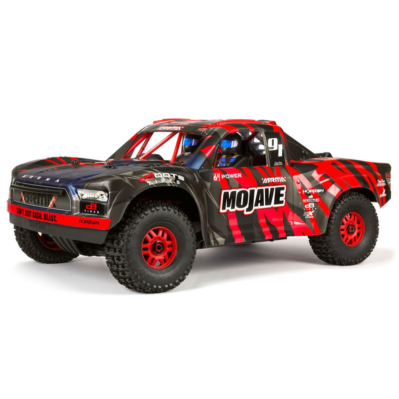 1/7 MOJAVE 6S V2 4WD BLX Desert Truck with Spektrum Firma RTR, Red/Black
