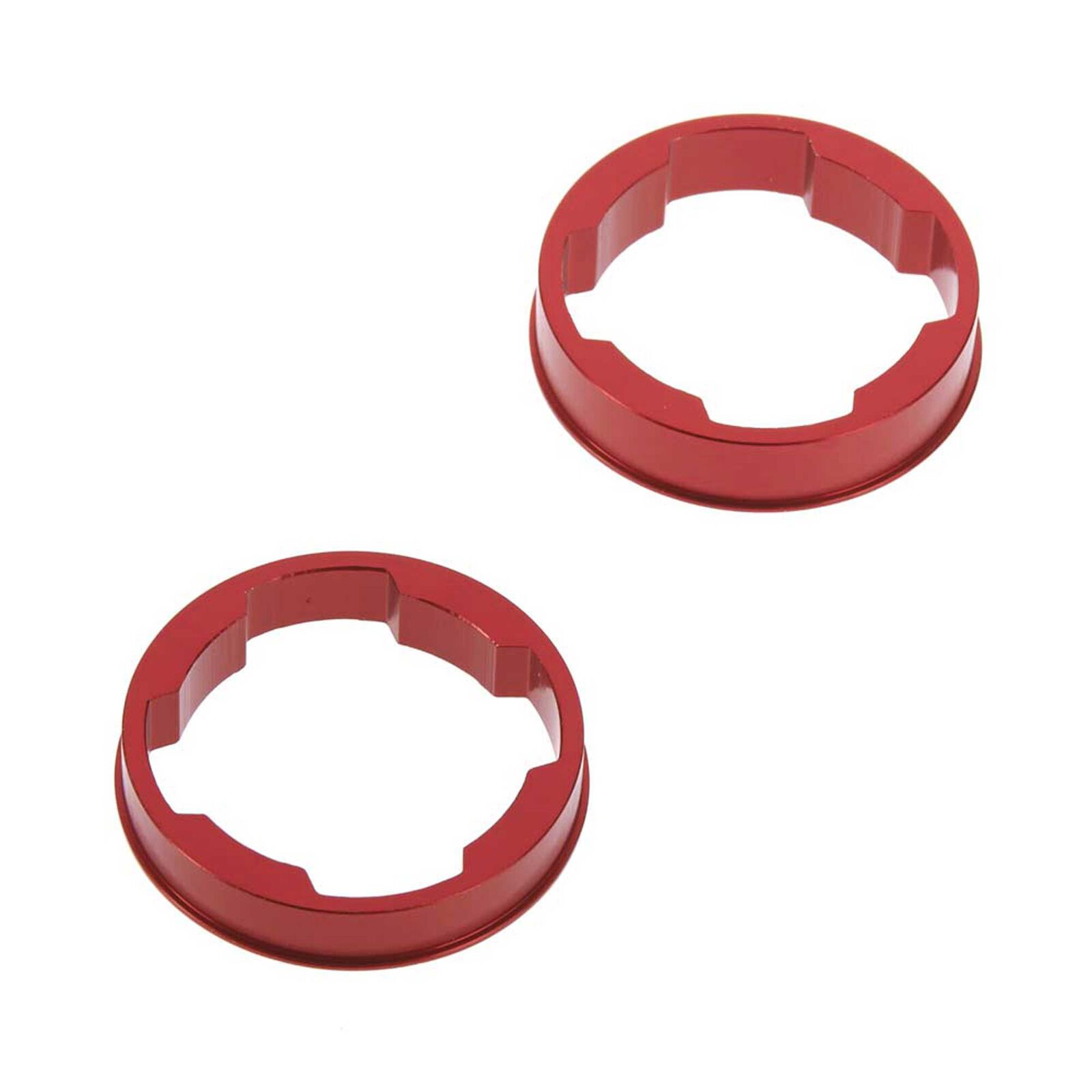 Center Differential Aluminum Cams, Red (2): Nero