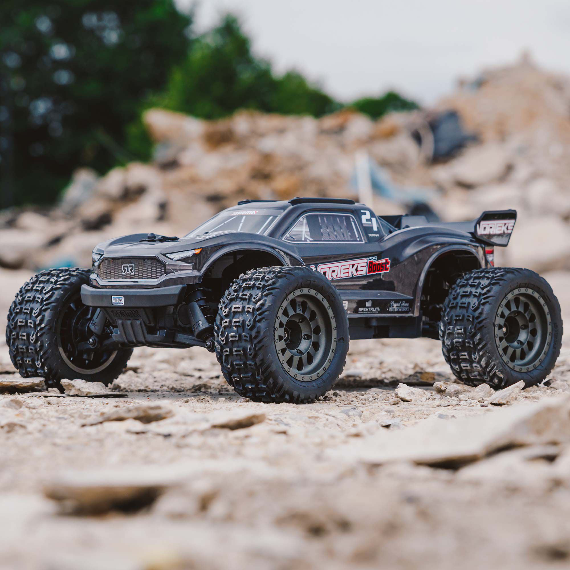 1 10 VORTEKS 4X2 BOOST MEGA 550 Brushed Stadium Truck RTR ARRMA