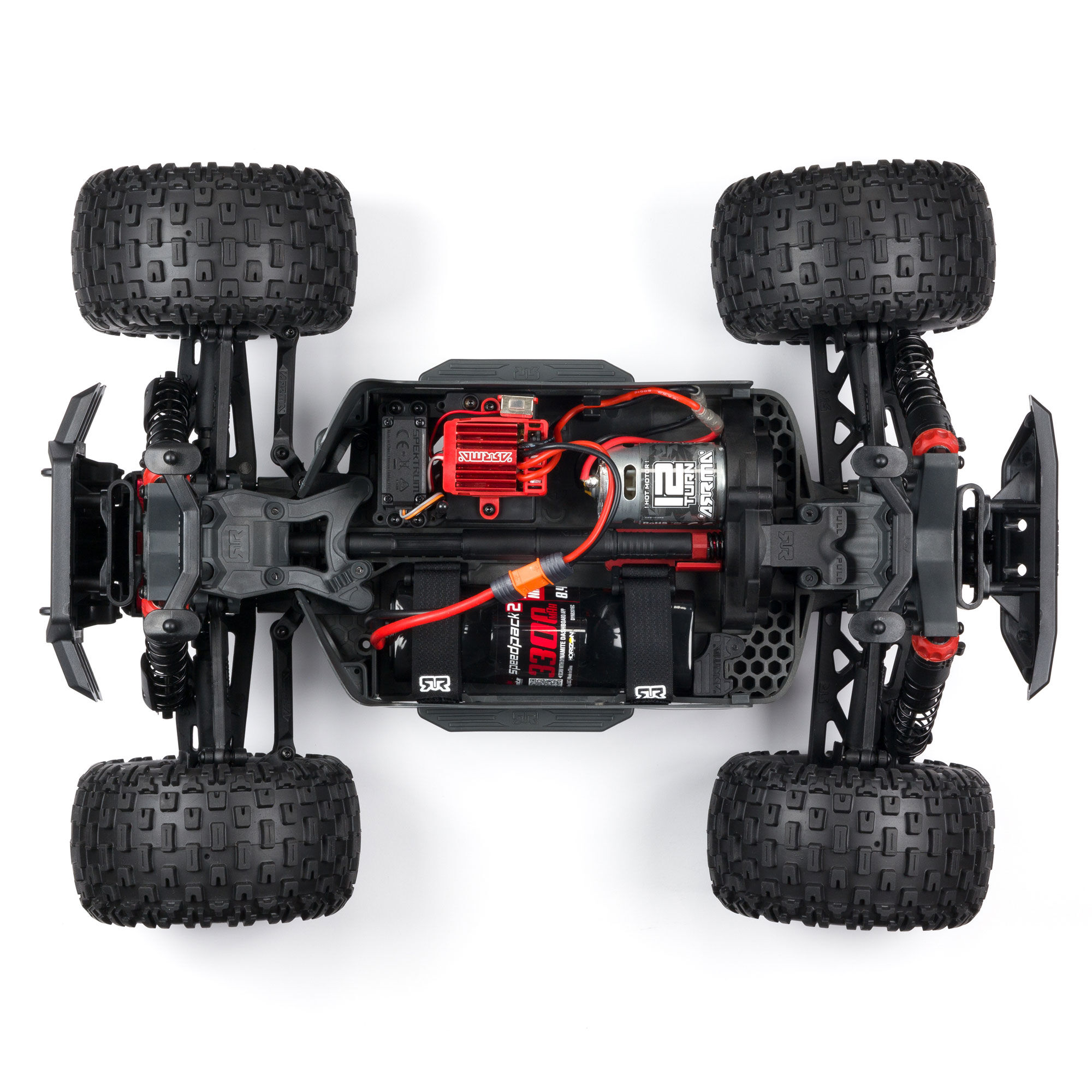 1 10 GRANITE 4WD V3 MEGA 550 Brushed Monster Truck RTR Red ARRMA