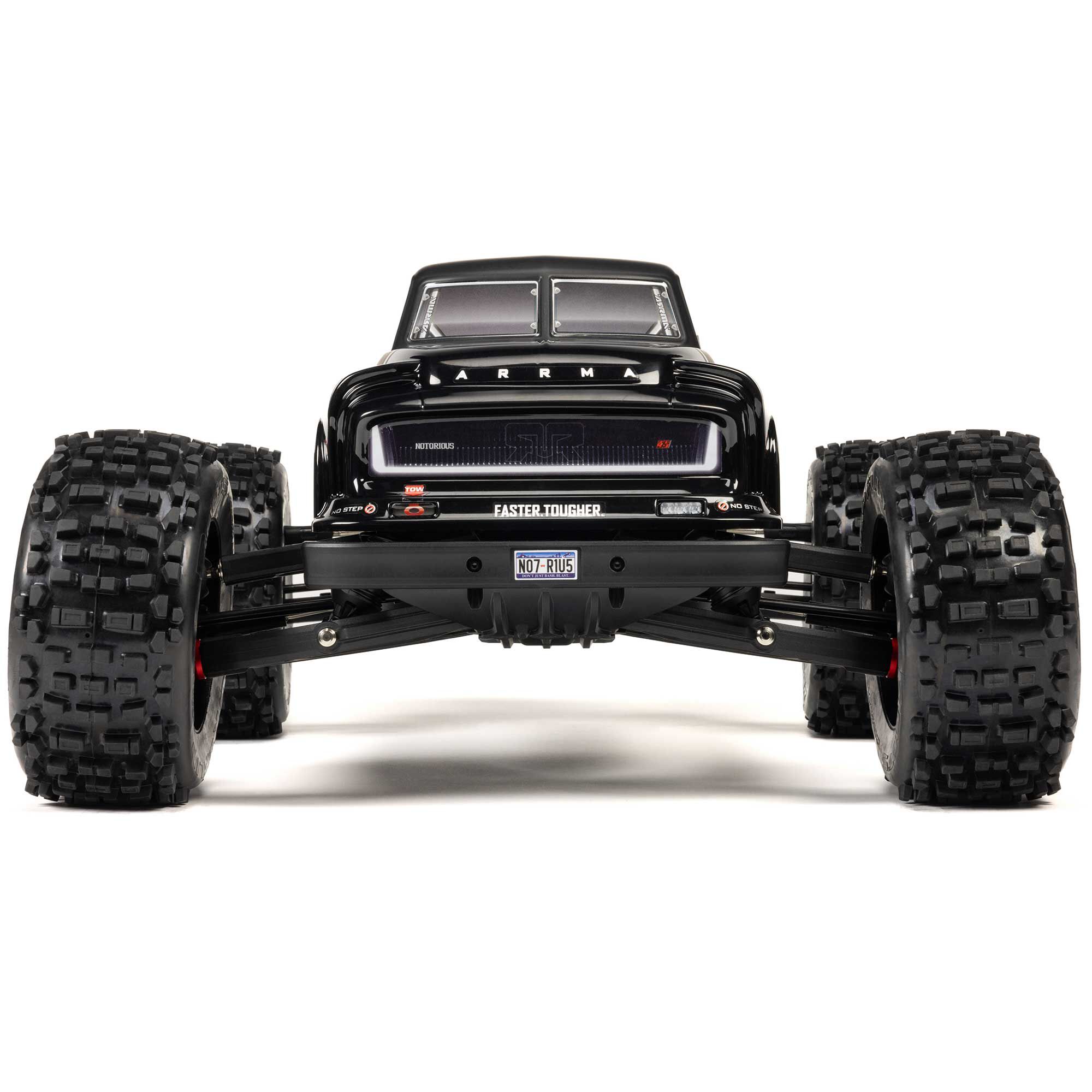 1/8 NOTORIOUS 6S 4X4 RTR Brushless Stunt Truck, Black | ARRMA