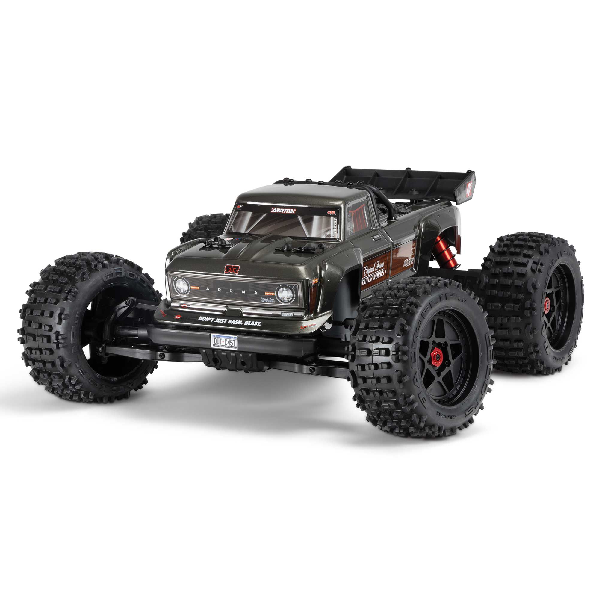 1/10 OUTCAST 4S 4X4 RTR Brushless Stunt Truck, Gun Metal | Horizon
