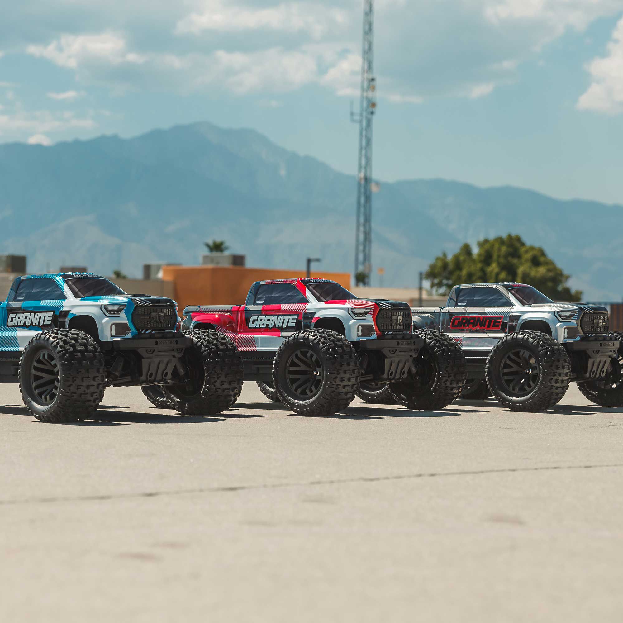 1/10 GRANITE 223S DSC 4X4 RTR Brushless Monster Truck, Blue | ARRMA