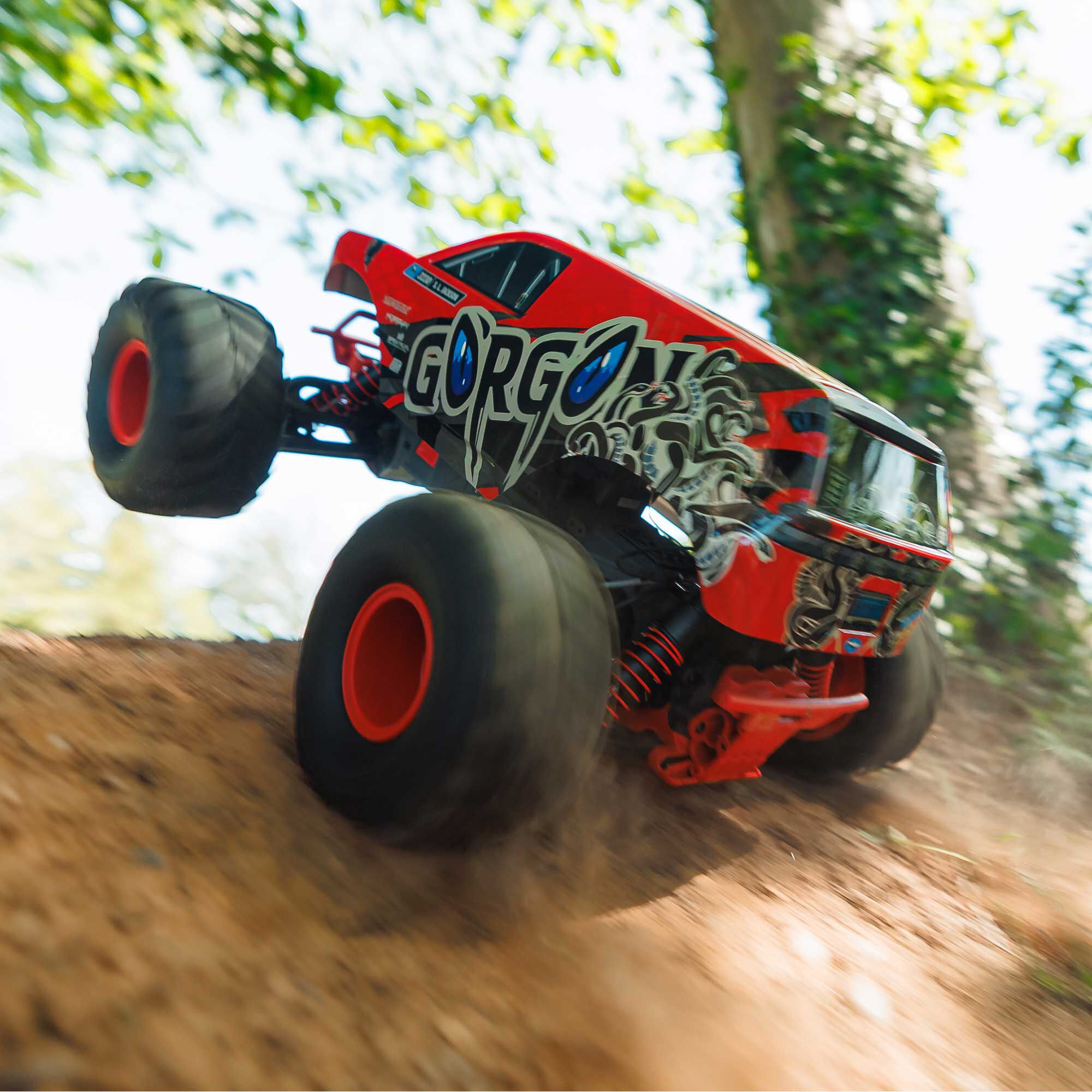 ホビーラジコン ARRMA gorgon Ready To Run Amazon.com: ARRMA RC Truck Gorgon 2 Wheel Drive MT 1/10 RTR