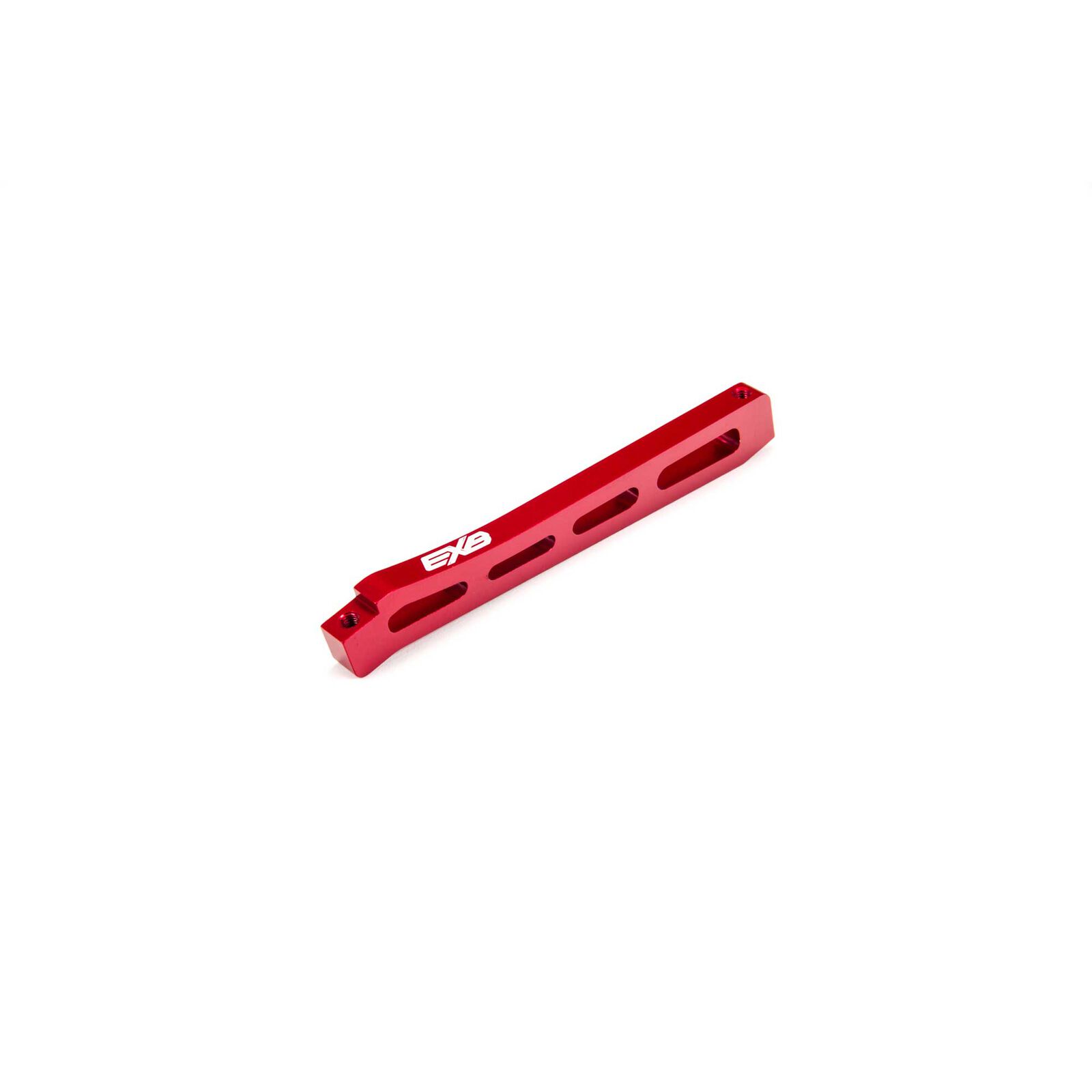 Front Center Aluminum Chassis Brace, 118mm Red: EXB
