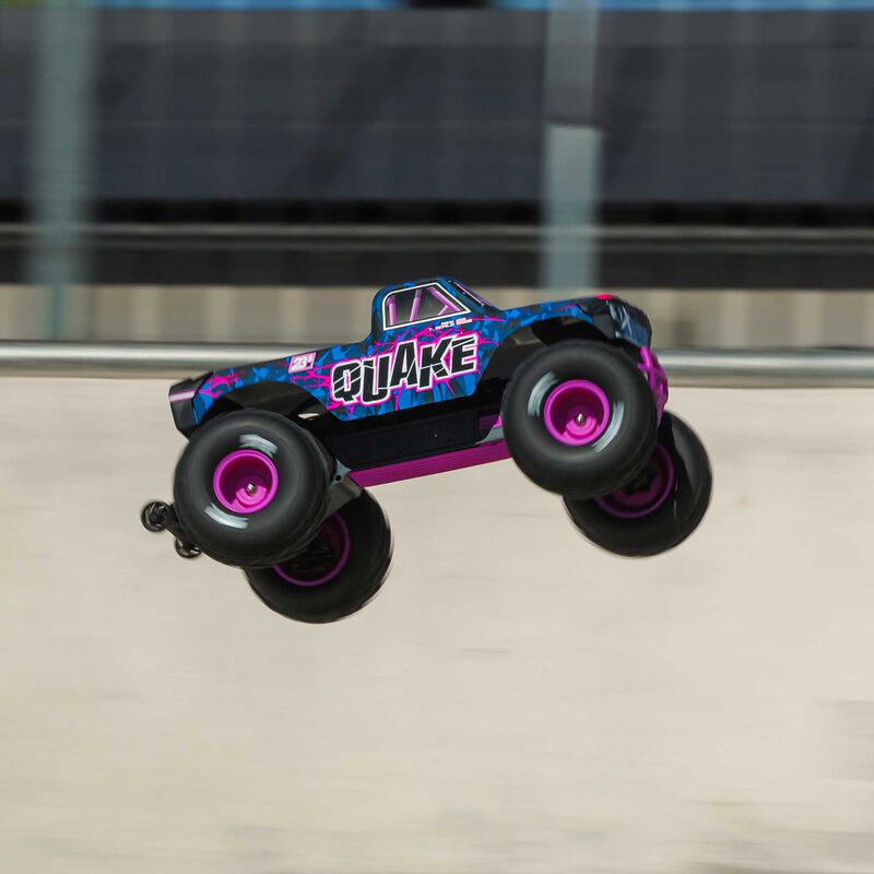 1/10 QUAKE 223S DSC 2WD RTR Brushless Monster Truck, Purple