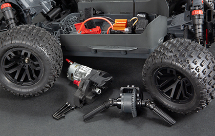 1/10 Granite 4X2 Boost Mega 550 Brushed Monster Truck RTR with Battery – Sheldon's Hobbies