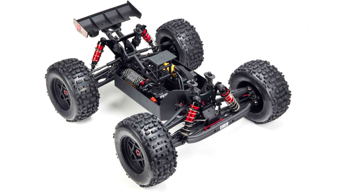 Arrma OUTCAST 4X4 4S V2 BLX Stunt Truck RTR, Red