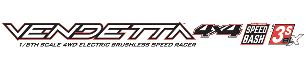 1/8 VENDETTA 4WD 3S BLX Brushless All-Road Speed Bash Racer