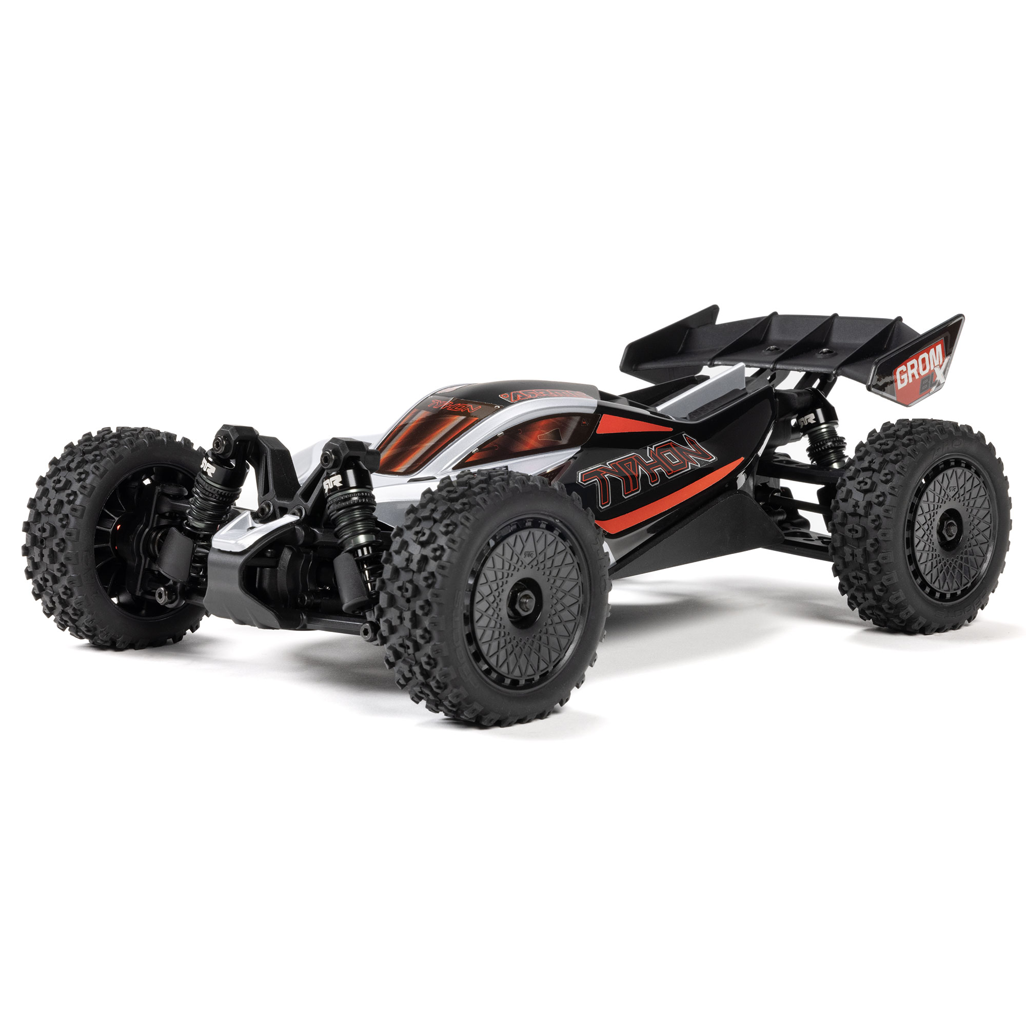 114 TYPHON GROM 223S DSC 4X4 RTR Brushless Buggy, Silver | ARRMA