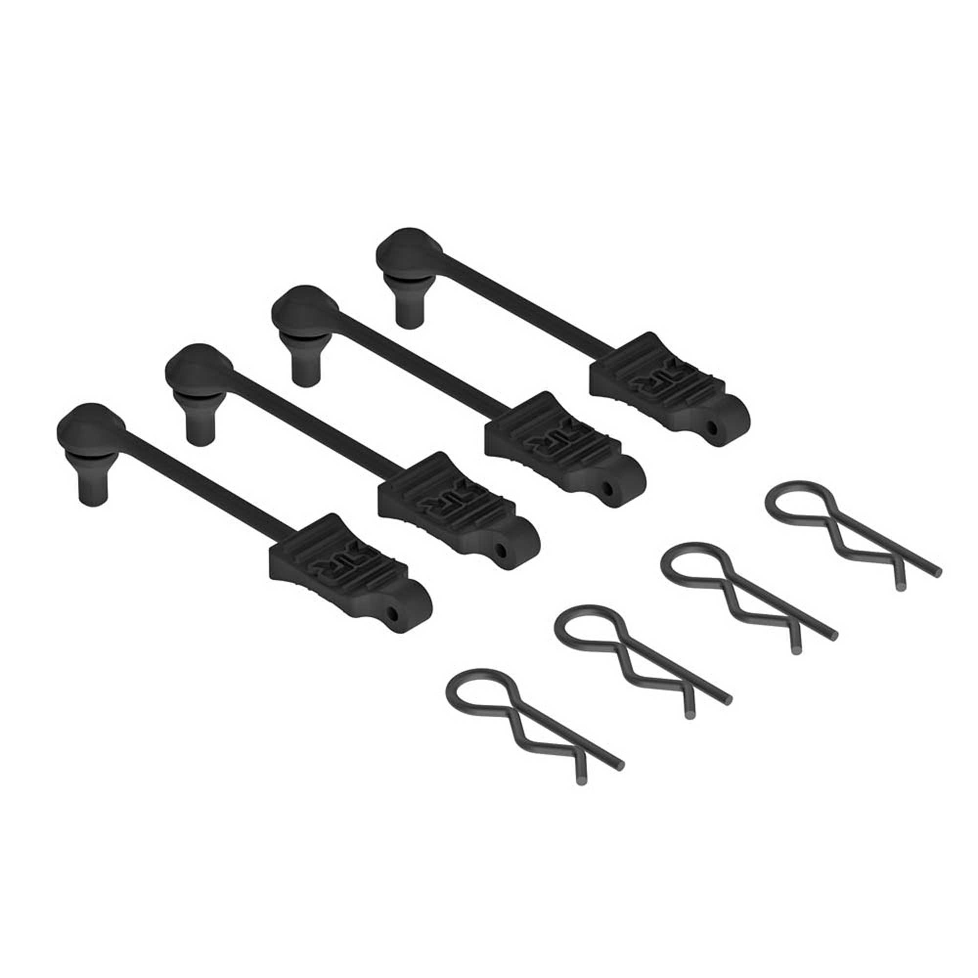 Body Clip Retainer 1 10 Scale Black 4 ARRMA